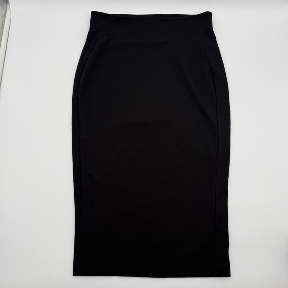 Vince Camuto Dresses & Skirts - Vince Camuto Women's S Black Ponte Pencil Midi Skirt Stretch Office Siren